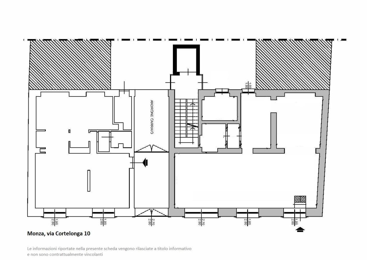 Negozio in Via Cortelonga 10, Monza, {3} - Planimetria 1