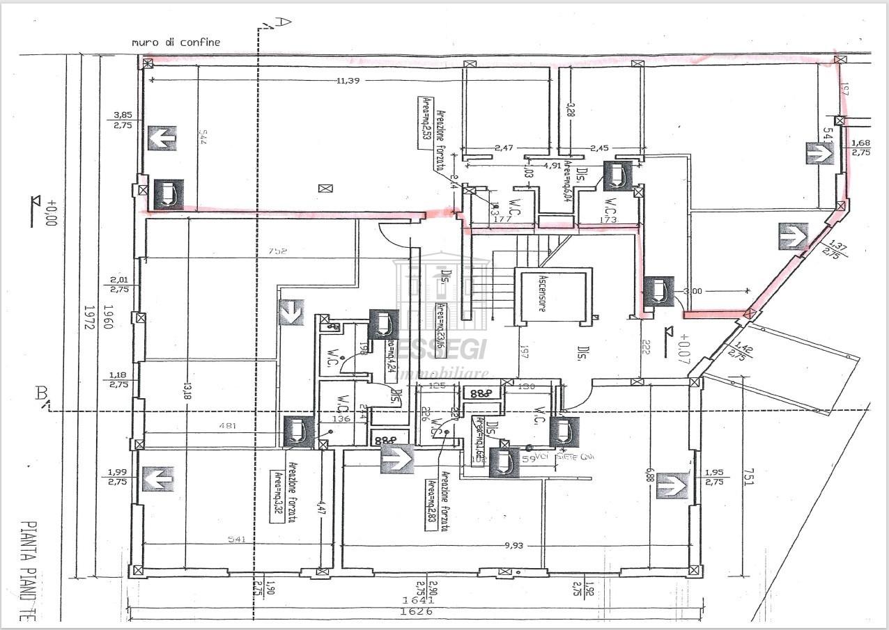 Ufficio in Via Carlo del Prete, Lucca, {3} - Planimetria 1