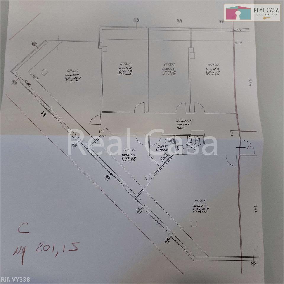 Ufficio in Via Cagliostro, Modena, {3} - Planimetria 1