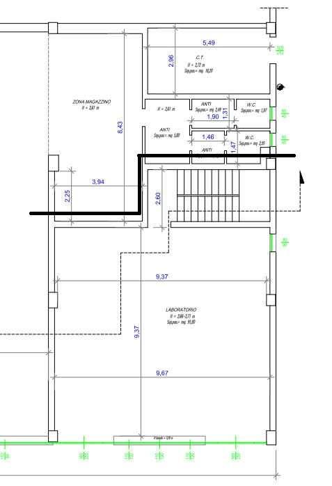 Palazzina commerciale in Viale Caduti sul Lavoro, Modena, {3} - Planimetria 1