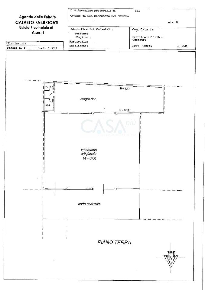 Capannone in Via Pasubio, San Benedetto Del Tronto, {3} - Planimetria 1