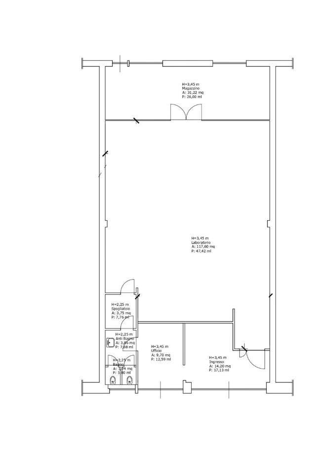 Locale commerciale in Via Acerenza, Roma, {3} - Planimetria 1
