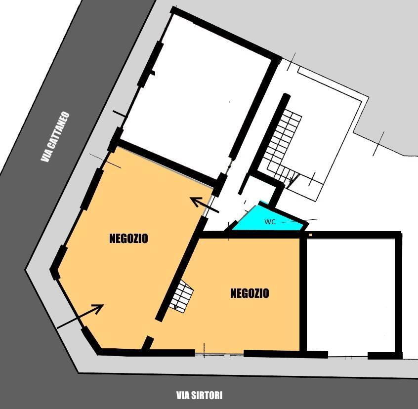 Ufficio in Via Cattaneo 15, Monza, {3} - Planimetria 1