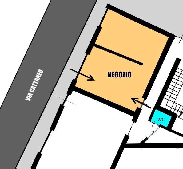 Ufficio in Via Cattaneo 15, Monza, {3} - Planimetria 1