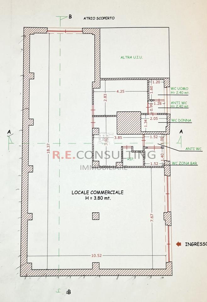 Palazzina commerciale in Viale Europa 33, Martina Franca, {3} - Planimetria 1