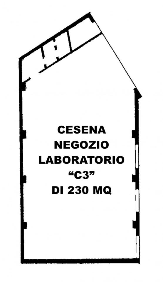 Negozio in Via Mura Barriera Ponente 13, Cesena, {3} - Foto 1