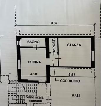 Bilocale in Via Macello 79, Bolzano - Planimetria 1