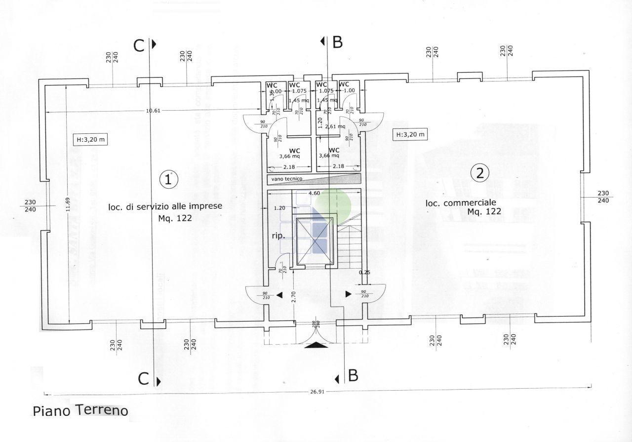 Ufficio in Via delle Cateratte 105, Livorno, {3} - Planimetria 1