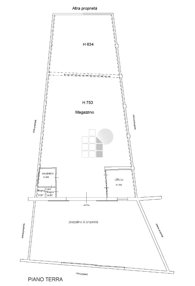 Capannone in Via Aurelio Nicolodi  45, Livorno, {3} - Planimetria 1