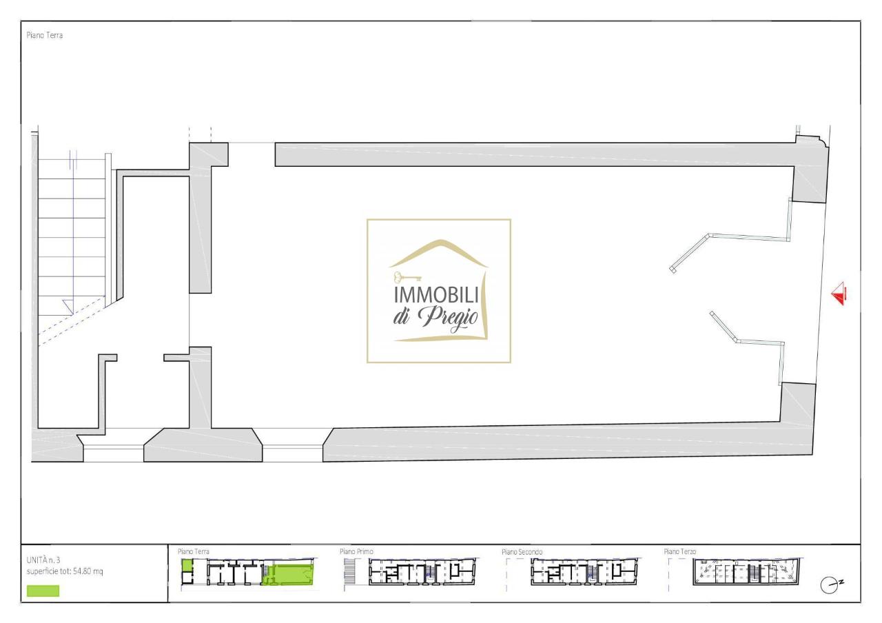 Negozio in Strada Massimo d'Azeglio, Parma, {3} - Planimetria 1