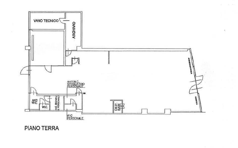 Negozio in Viale Mentana, Parma, {3} - Planimetria 1