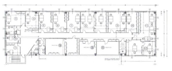 Ufficio in Via Giuseppe Gioacchino Belli, Parma, {3} - Planimetria 1