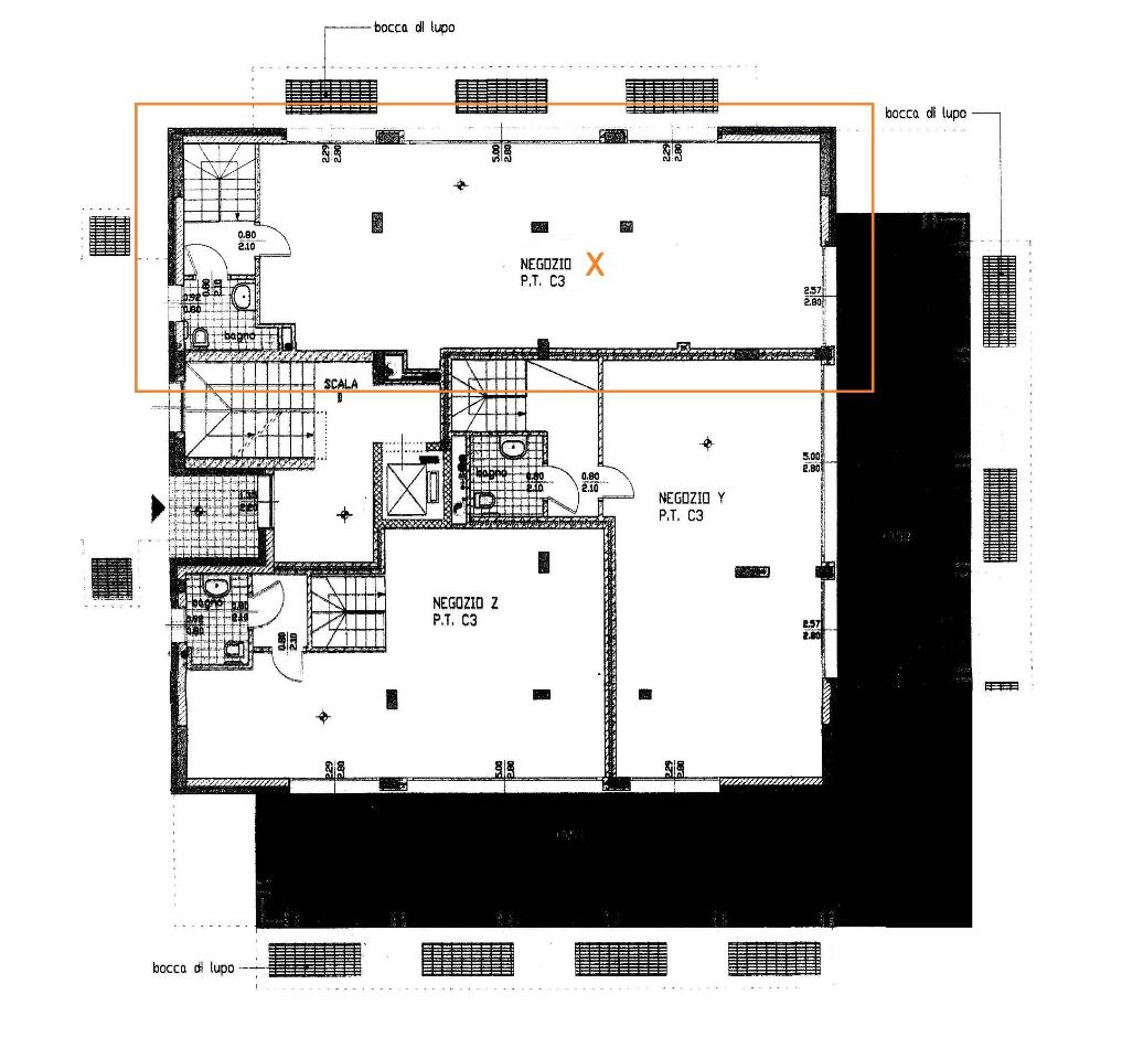 Negozio in Piazza nello Mezzi, Langhirano, {3} - Planimetria 1