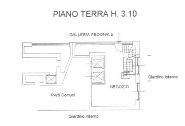 Negozio in Via Pietro Verri 1, Milano, {3} - Planimetria 1