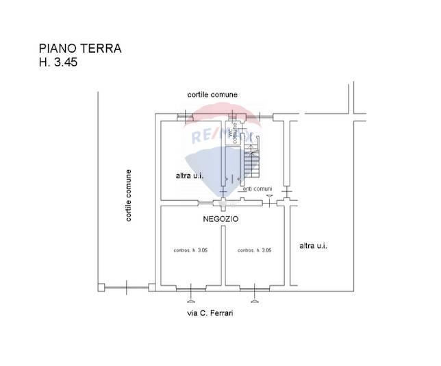 Negozio in Via Cardinale Ferrari 72-74, Rho, {3} - Planimetria 1