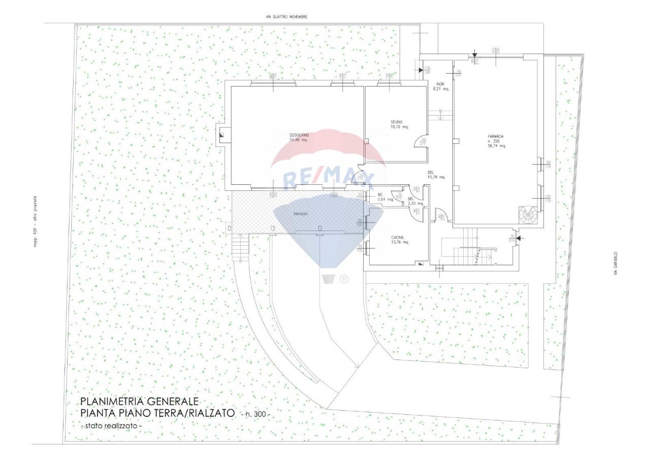Negozio in Via IV Novembre 11 - 9, Benna, {3} - Planimetria 1