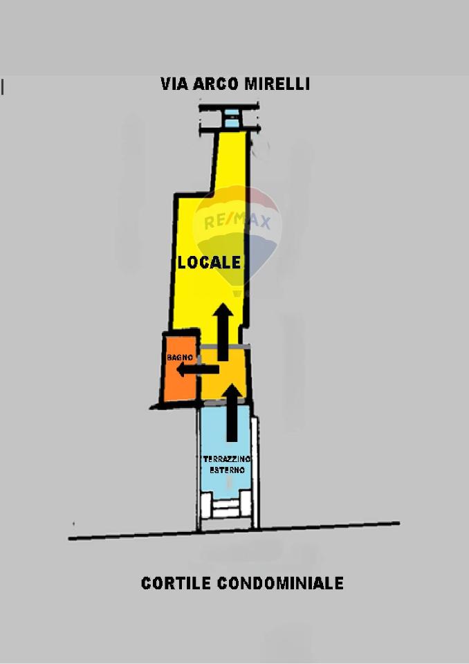 Negozio in Via Arco Mirelli 30, Napoli, {3} - Planimetria 1