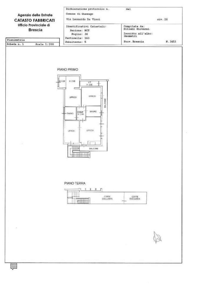 Capannone in Via Leonardo da Vinci 20, Gussago, {3} - Planimetria 1