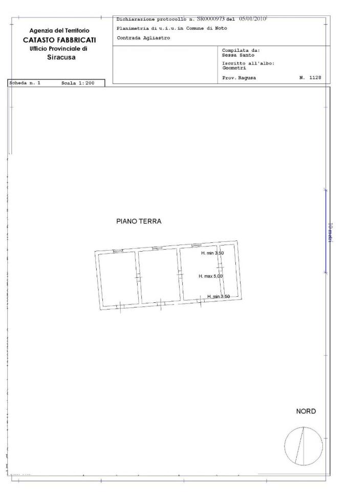 Rustico in vendita, Agliastro, Noto - Planimetria 1