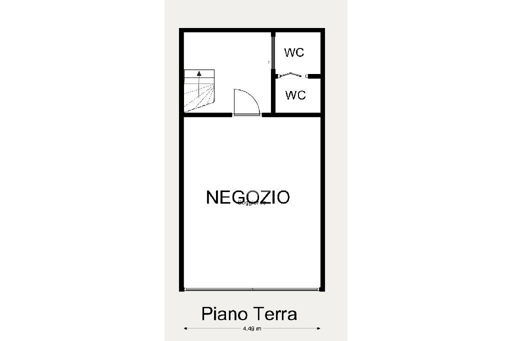 Negozio in Via Casale 7, Milano, {3} - Planimetria 1