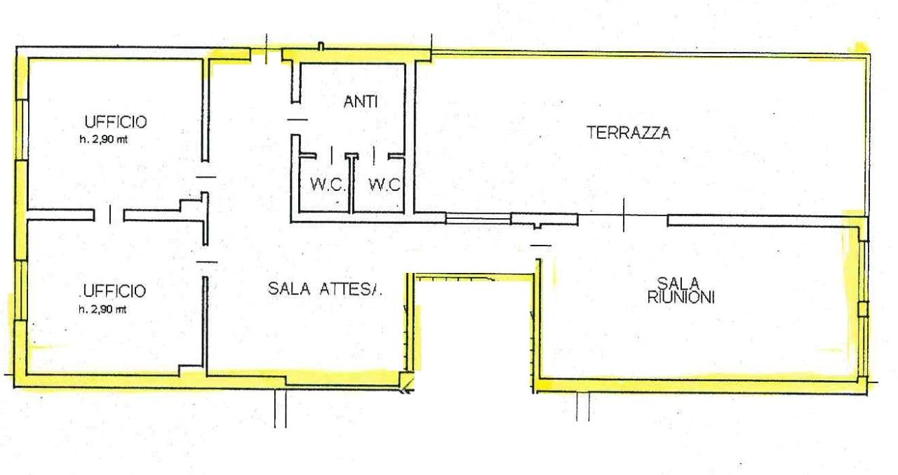 Ufficio in Via Girolamo Orlandini, Padova, {3} - Planimetria 1