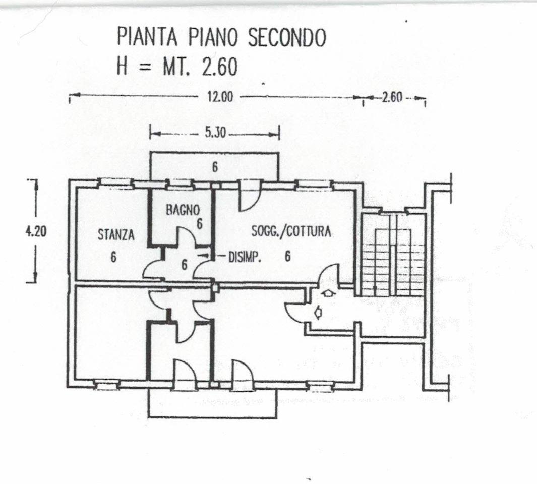 Bilocale in {3}, - Planimetria 1