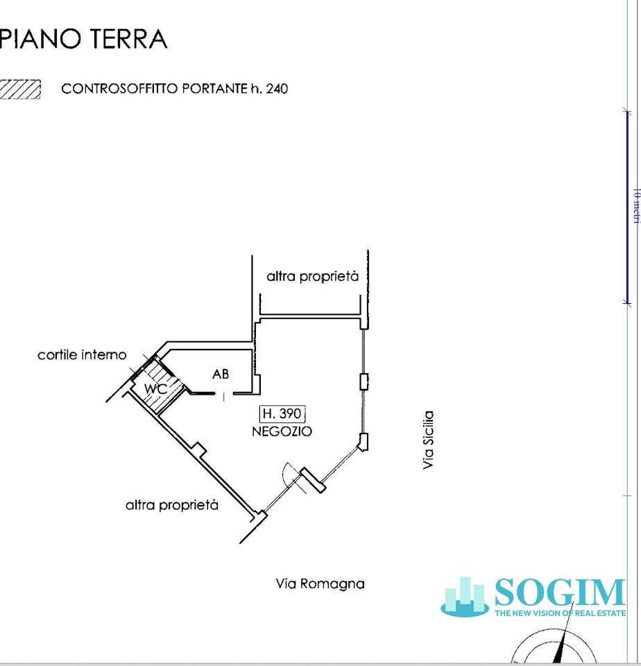 Negozio in Viale Romagna 11, Cinisello Balsamo, {3} - Planimetria 1