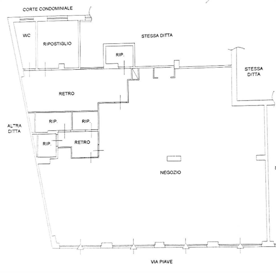 Negozio in Via Piave, Capo D'Orlando, {3} - Planimetria 1