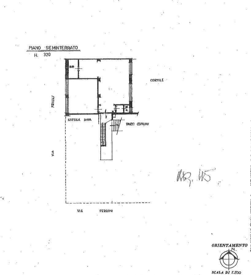 Laboratorio in Via Contardo Ferrini , Milano, {3} - Planimetria 1