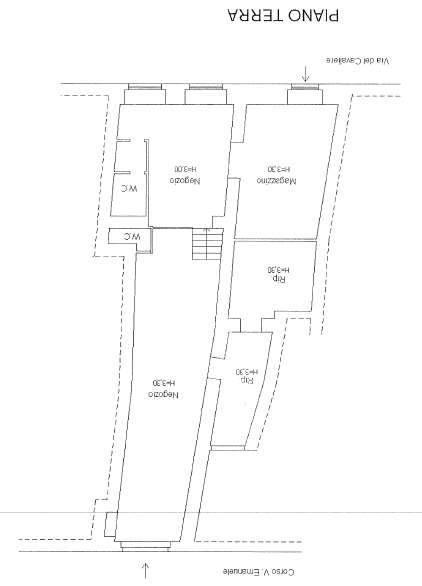 Negozio in Corso Vittorio Emanuele, Citta' Di Castello, {3} - Planimetria 1