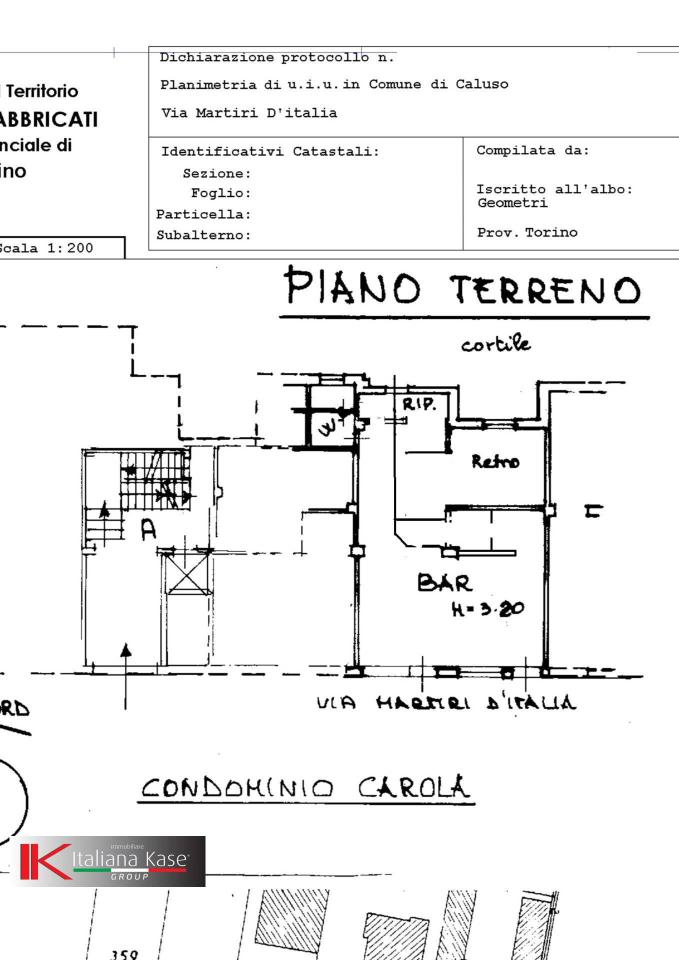Negozio in Martiri d'Italia 3, Caluso, {3} - Planimetria 1
