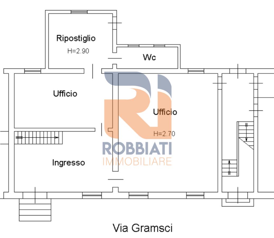 Negozio in Via Gramsci 6, Cava Manara, {3} - Planimetria 1
