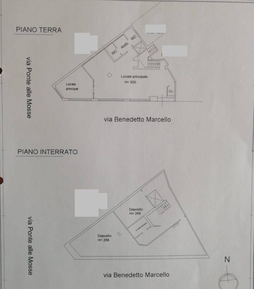 Negozio in Via Benedetto Marcello, Firenze, {3} - Planimetria 1