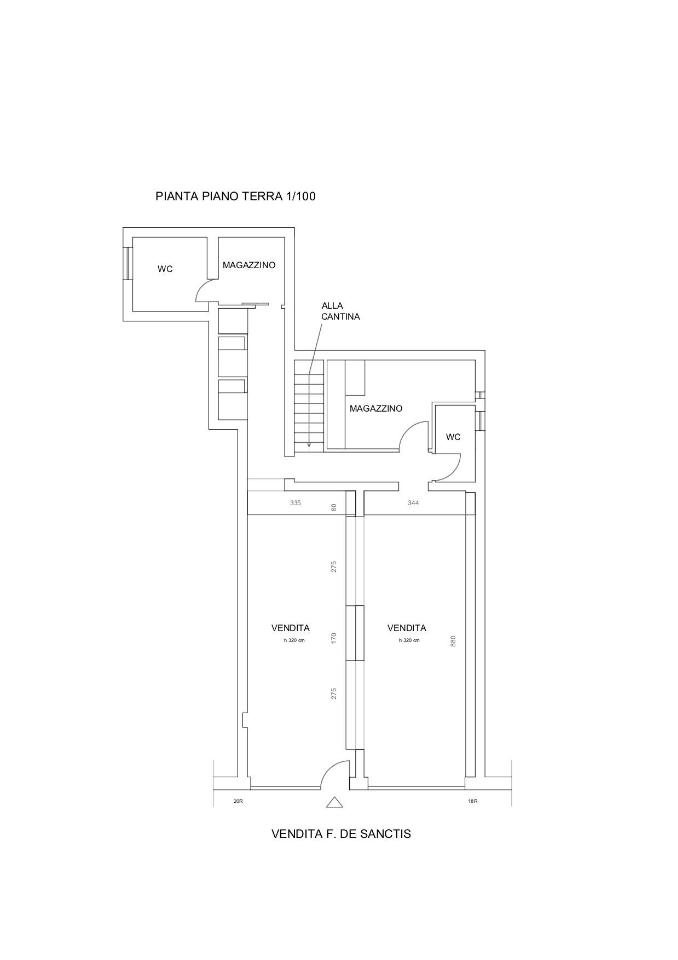 Negozio in Via Francesco De Sanctis, Firenze, {3} - Planimetria 1