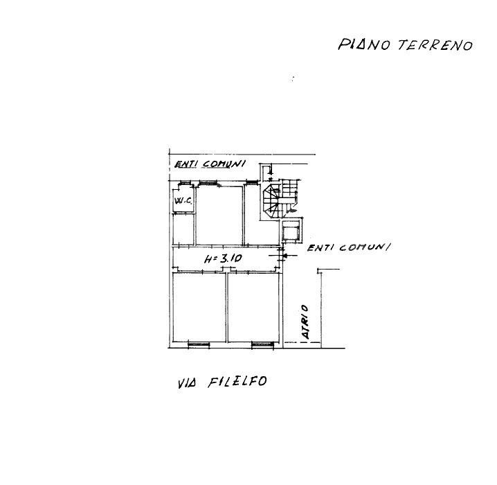 Ufficio in Via Filelfo  12, Milano, {3} - Planimetria 1