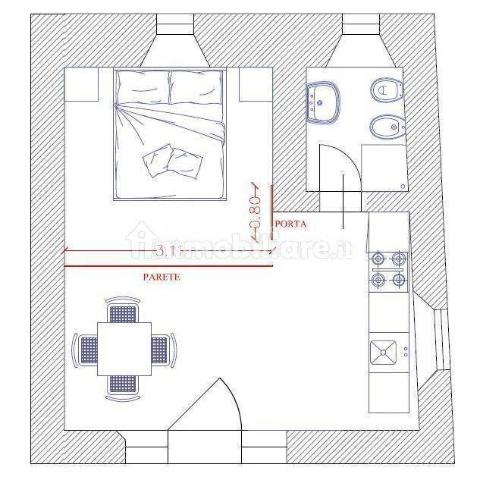 2-room flat, Buti - Photo 1