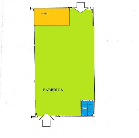 Capannone in Via Papa Giovanni XXIII, Trani, {3} - Planimetria 1