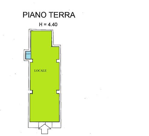 Negozio in Via Camillo Benso di Cavour, Trani, {3} - Planimetria 1