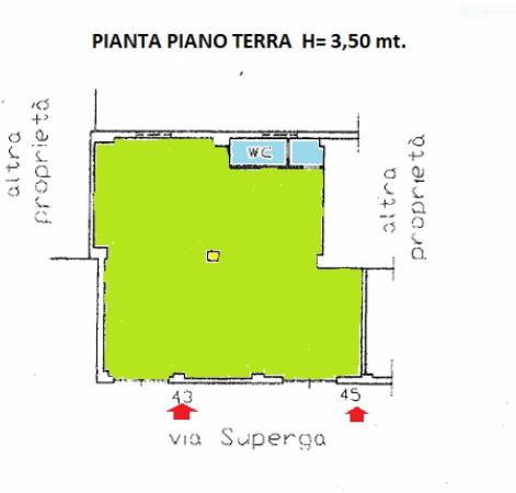 Negozio in Via Superga 43, Trani, {3} - Planimetria 1