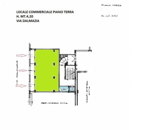 Negozio in Via Dalmazia, Trani, {3} - Planimetria 1