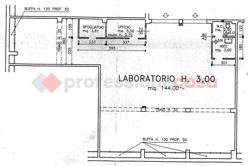 Magazzino in Via Enrico Mattei 22, Bologna, {3} - Planimetria 1