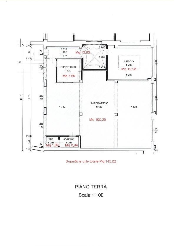 Laboratorio in , Peccioli, {3} - Planimetria 1
