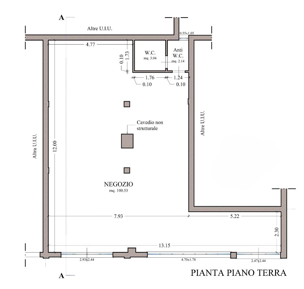 Locale commerciale in , Ponsacco, {3} - Planimetria 1