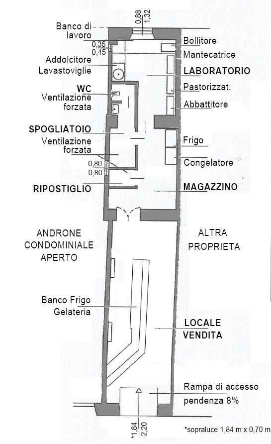 Locale commerciale in , Pisa, {3} - Planimetria 1