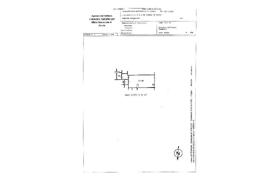 Ufficio in Regione Borgnalle 12, Aosta, {3} - Planimetria 1