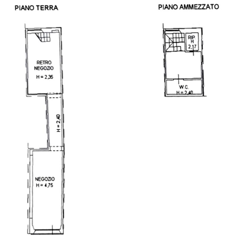 Locale commerciale in a Giuseppe del Papa 45, Empoli, {3} - Planimetria 1