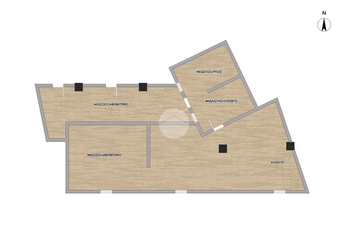 Negozio in Via Solferino 18, Bagnolo Mella, {3} - Planimetria 1