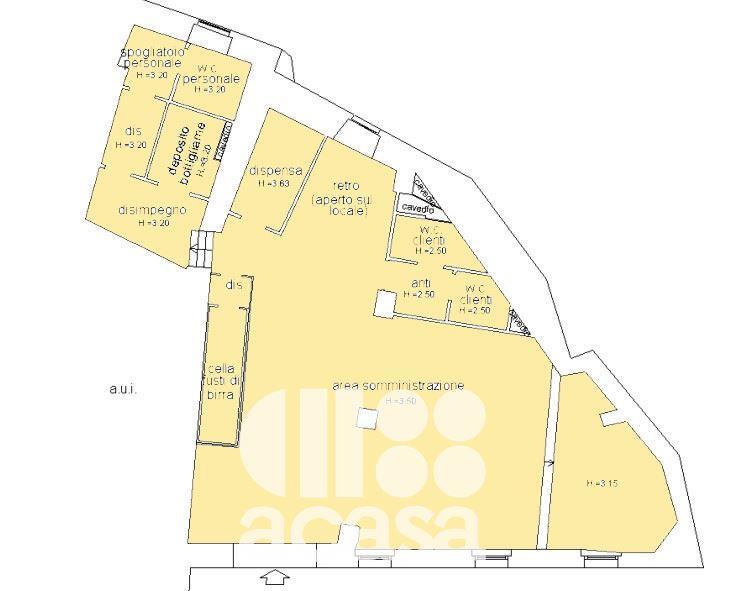 Locale commerciale in Via dei Signori, Santarcangelo Di Romagna, {3} - Planimetria 1