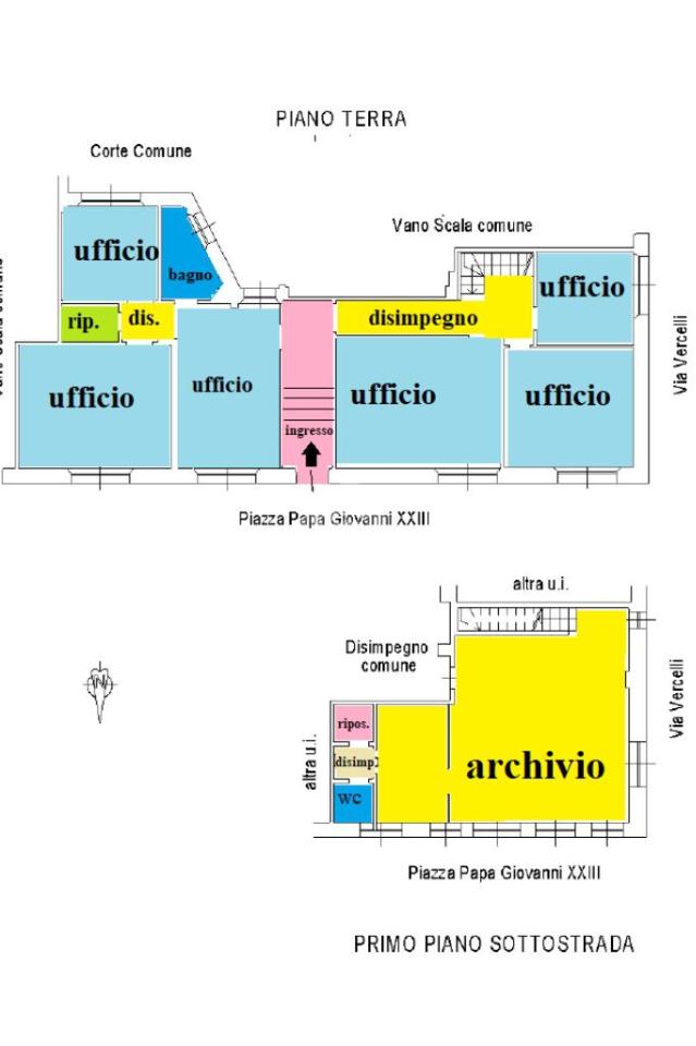 Ufficio in Piazza Giovanni XXIII 5, Valenza, {3} - Planimetria 1