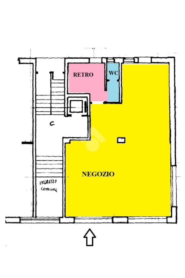Negozio in Via Carlo Pisacane 14, Alessandria, {3} - Planimetria 1